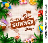 illustration of summer time... | Shutterstock .eps vector #631938668