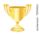 illustration of gold trophy... | Shutterstock .eps vector #70945021
