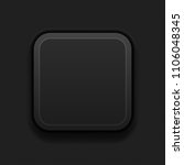 black square 3d button. plastic ... | Shutterstock .eps vector #1106048345