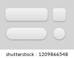 white set of buttons on gray... | Shutterstock . vector #1209866548