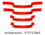 red ribbon. vector illustration ... | Shutterstock .eps vector #372717865