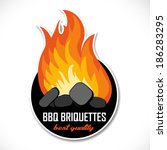 Charcoal Briquettes Icon...