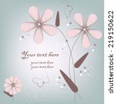 card for greeting or invitation ... | Shutterstock .eps vector #219150622