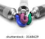 tubes of artists paint  on... | Shutterstock . vector #3168629