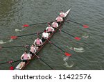 Rowers In Eight Oar Rowing...