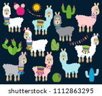 cute vector collection of... | Shutterstock .eps vector #1112863295