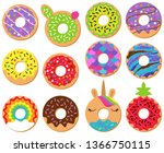 vector collection of fun and... | Shutterstock .eps vector #1366750115