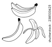 Banana Fruit Outline Vector