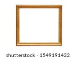 Empty picture frame on white...