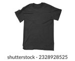 Black blank t shirt isolated on ...
