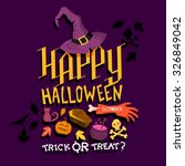 spooky halloween party design. | Shutterstock .eps vector #326849042
