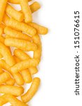 Cheese Curls Isolated On A...