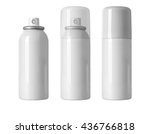 Blank white  spray can isolated on white background, Aerosol Spray Can , Metal Bottle Paint Can Realistic photo image