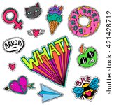Sewed Stickers - Free Vector Art