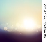 sky   sun. realistic blur... | Shutterstock .eps vector #697914232