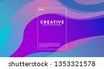 colorful geometric landing page ... | Shutterstock .eps vector #1353321578