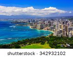 Skyline Of Honolulu  Hawaii And ...