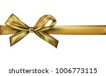 shiny gold satin ribbon on... | Shutterstock .eps vector #1006773115