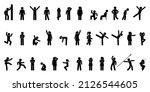 man icons set  stick figure... | Shutterstock .eps vector #2126544605