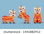 Traditional Chinese Lion Dance...