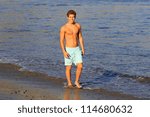 Small photo of MALIBU - OCT 4: Thomas Kasp who recently finished shooting 'Space Warriors' and is known for his role on 'Modern Family' is seen during a magazine shoot on the beach on October 4, 2012 in Malibu, CA