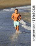 Small photo of MALIBU - OCT 4: Thomas Kasp who recently finished shooting 'Space Warriors' and is known for his role on 'Modern Family' is seen during a magazine shoot on the beach on October 4, 2012 in Malibu, CA