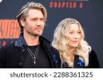 Small photo of LOS ANGELES - MARCH 20, 2023: Chad Michael Murray, Sarah Roemer at the Premiere of Lionsgate's John Wick: Chapter 4 at the TCL Chinese Theatre IMAX.