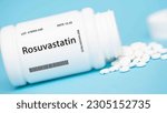 Small photo of Rosuvastatin, HMG-CoA reductase inhibitor for cholesterol lowering, Hypercholesterolemia, Statin, Cholesterol, Tablet