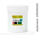 Small photo of CaSO4 - Calcium Sulfate. Chemical compound. CAS number 7778-18-9