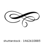vintage swirl calligraphic... | Shutterstock .eps vector #1462610885