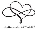 flourish calligraphy vintage... | Shutterstock .eps vector #697062472