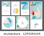 set of creative universal... | Shutterstock .eps vector #1295394145