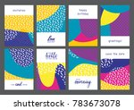 set of creative universal... | Shutterstock .eps vector #783673078