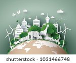  illustration of eco concept... | Shutterstock .eps vector #1031466748