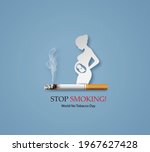 concept of no smoking and world ... | Shutterstock .eps vector #1967627428
