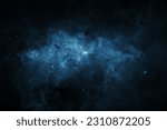 Small photo of Nebula and galaxies in space. The Milky Way center aglow with dust. Beautiful science fiction wallpaper. Elements of this image furnished by NASA.