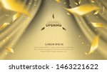 abstract realistic golden wave... | Shutterstock .eps vector #1463221622