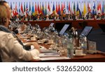 Small photo of Hamburg, Germany. December 9th 2016: Closing Session of the 23rd OSCE Ministerial Council. Ending of German Chairmanship and beginning of Austrian Chairmanship.