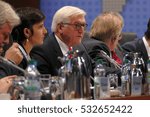 Small photo of Hamburg, Germany. December 9th 2016: German Foreign Minister Steinmeier at the Closing Session of the 23rd OSCE Ministerial Council. Ending of German Chairmanship, beginning of Austrian Chairmanship