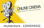 Vector Online Cinema Poster...