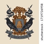 vector heraldic coat of arms... | Shutterstock .eps vector #1719726958