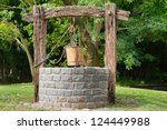 Old Water Well With Pulley And...
