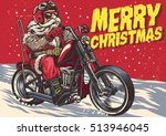 Senior Biker Wear Santa Claus...