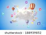 cloud computing graphic with... | Shutterstock . vector #188939852