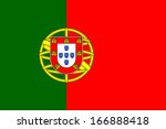 flag of portugal. vector.... | Shutterstock .eps vector #166888418