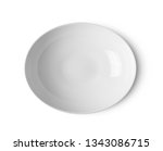 white ceramic plate on white... | Shutterstock . vector #1343086715