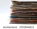Group Of Old Vinyl Singles In...