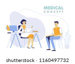 medicine concept with doctor... | Shutterstock .eps vector #1160497732