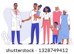 family doctor concept with... | Shutterstock .eps vector #1328749412