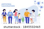 people vaccination concept for... | Shutterstock .eps vector #1845532465